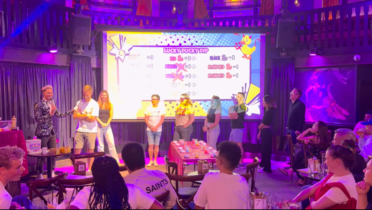 Lucky Ducky Game Show - winners celebrating