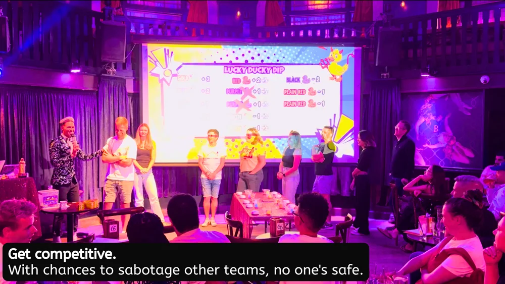 Lucky Ducky Game Show - winners celebrating