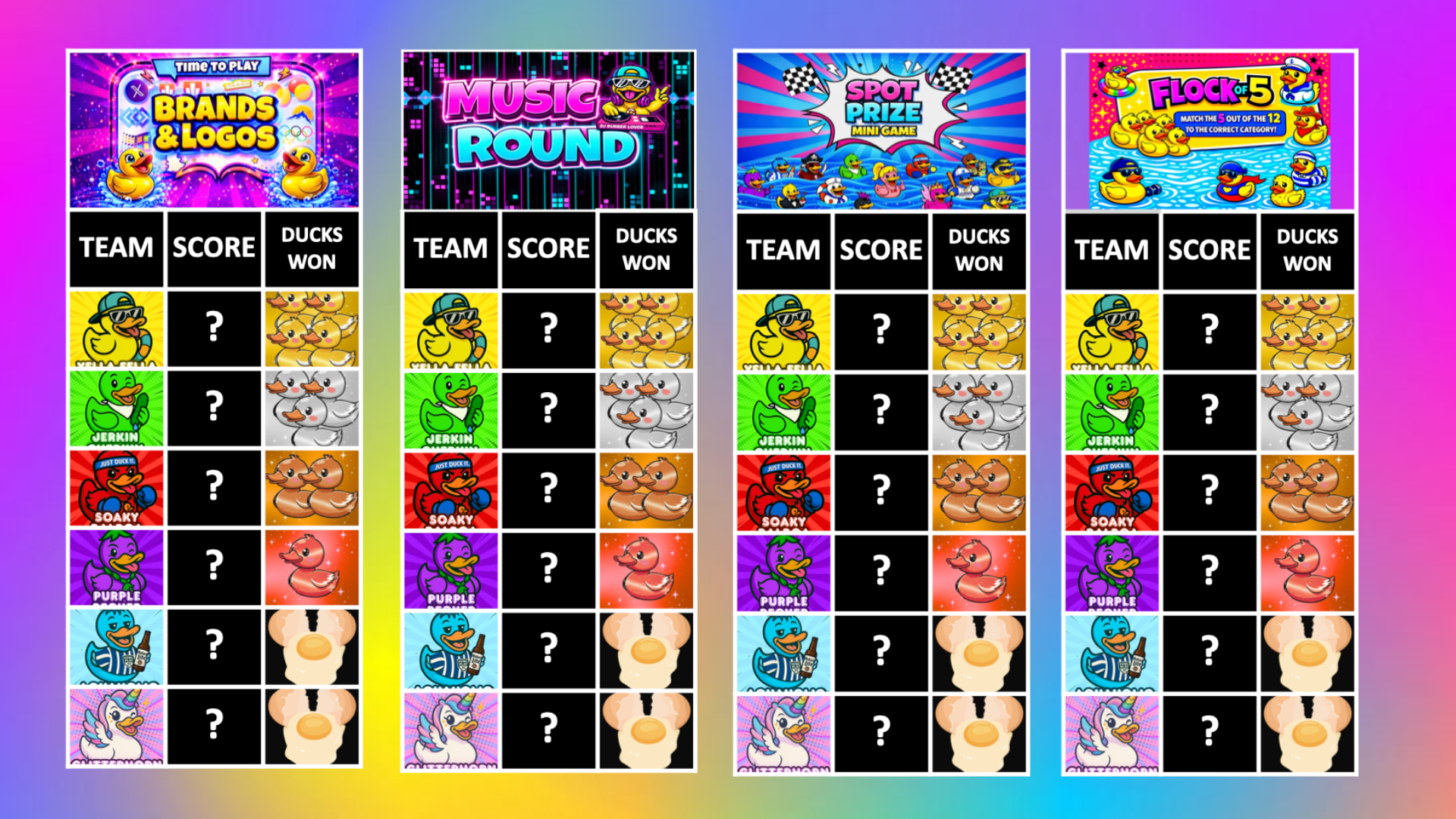 Play the Games - Mini game rounds